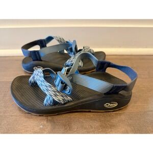 Chaco Z Sandals Women Size 8 Black Blue Strappy Sport Outdoor